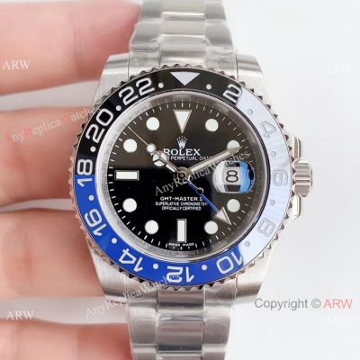 Noob Factory V3 GMT Master II Rolex Batman Copy Watch Blue Black Ceramic